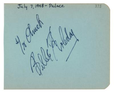 Lot #814 Billie Holiday Signature - Image 1