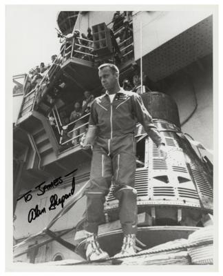 Lot #613 Alan Shepard Signed Photograph