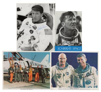 Lot #612 Wally Schirra (4) Signed Items