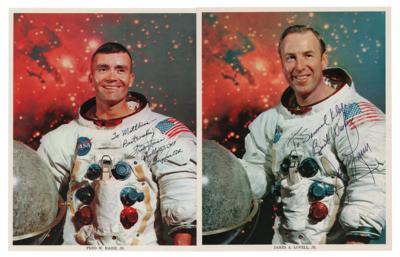 Lot #593 James Lovell and Fred Haise (2) Signed Photographs - Image 1