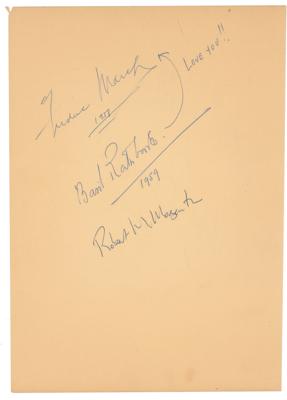 Lot #5059 Basil Rathbone Signature