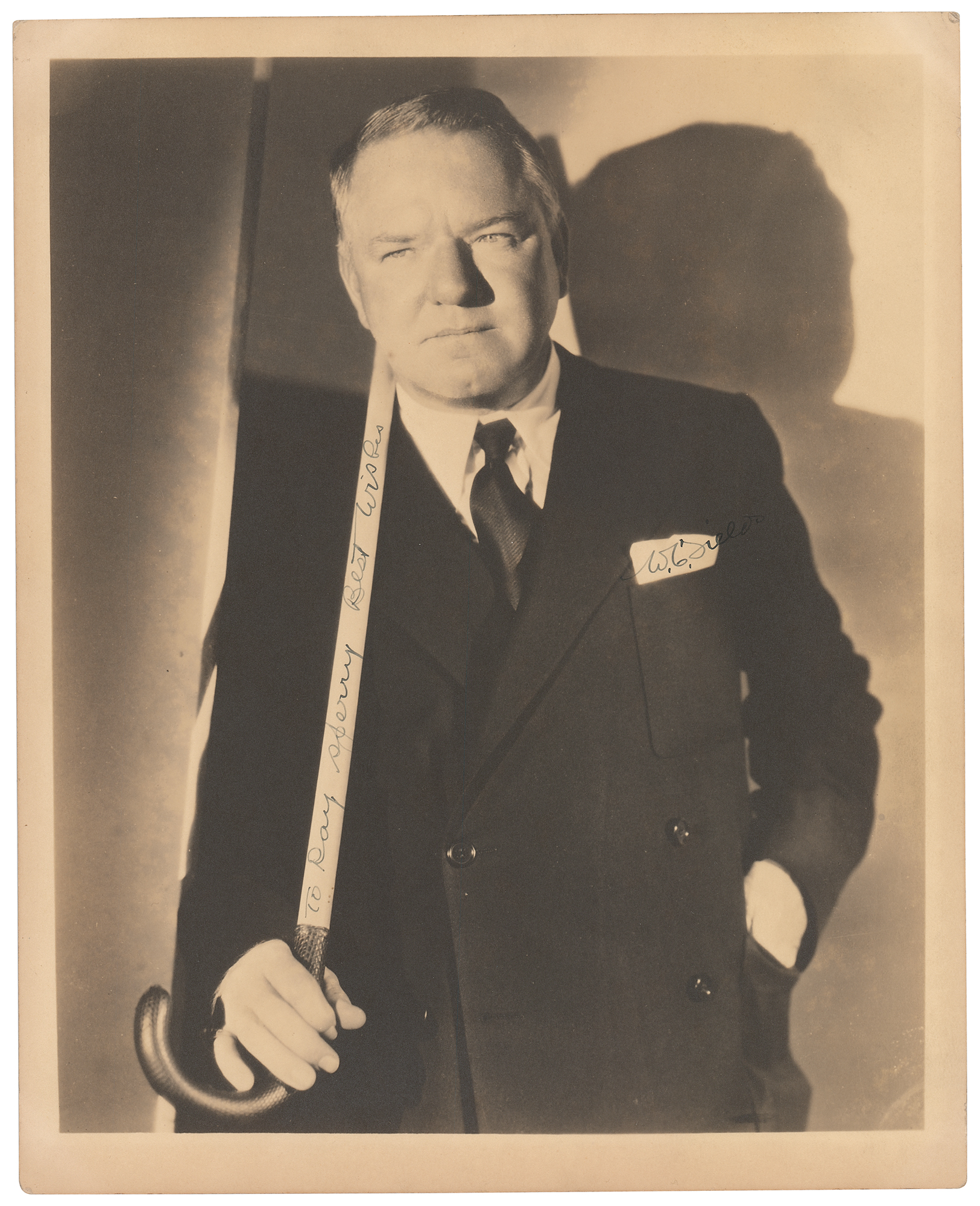 Lot #5007 W. C. Fields Signed Photograph