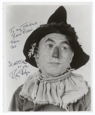 Lot #5429 Wizard of Oz: Ray Bolger Signed