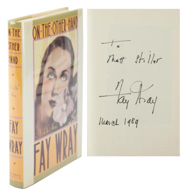 Lot #5433 Fay Wray Signed Book - Image 1