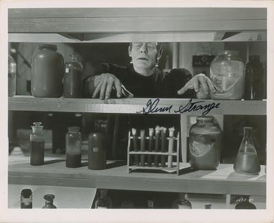 Lot #5463 Frankenstein: Glenn Strange Signed Photograph