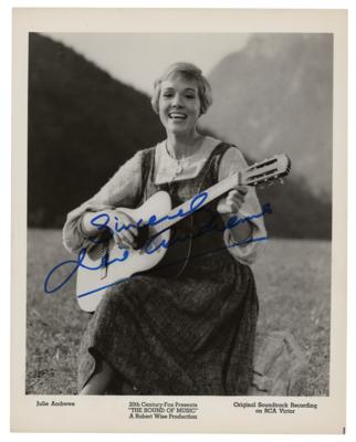 Lot #5124 Julie Andrews Signed Photograph