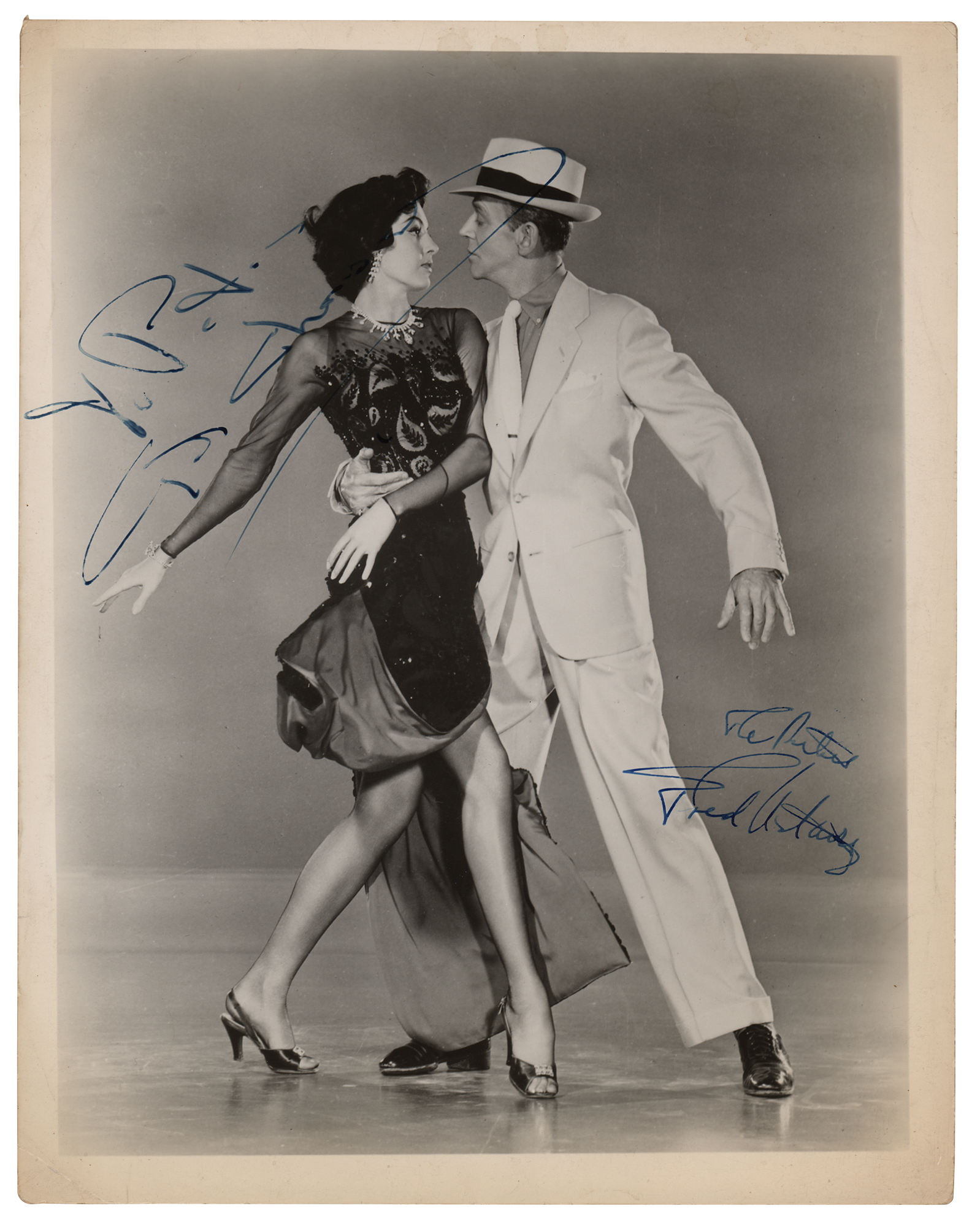 Lot #5134 Fred Astaire and Cyd Charisse Signed Photograph - Image 1