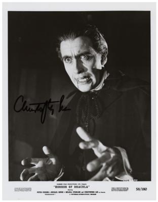 Lot #5464 Christopher Lee Signed Photograph