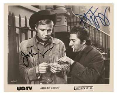 Lot #5505 Midnight Cowboy: Hoffman and Voight Signed Photograph - Image 1
