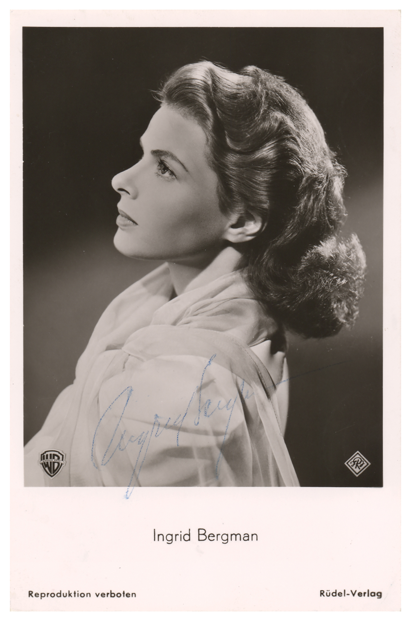 Lot #5041 Ingrid Bergman Signed Photograph