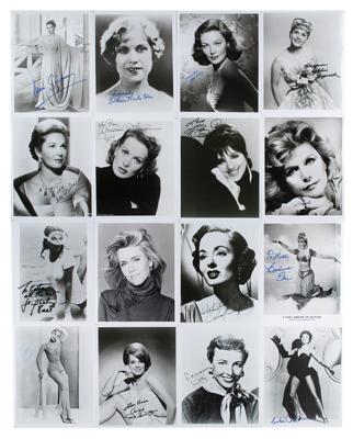Lot #5477 Actresses (16) Signed Photographs
