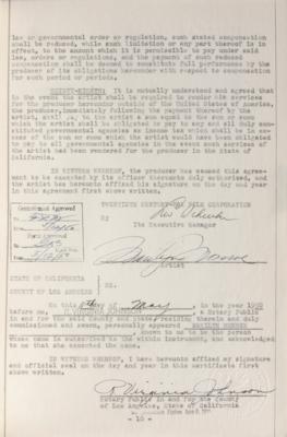 Lot #5031 Marilyn Monroe Document Signed Twice