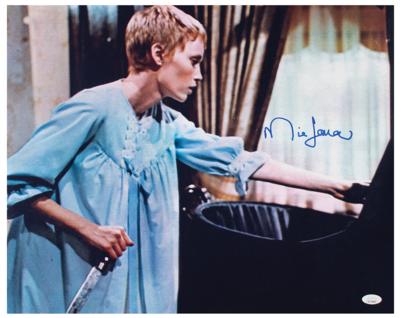 Lot #5491 Mia Farrow Signed Oversized Photograph - Image 1