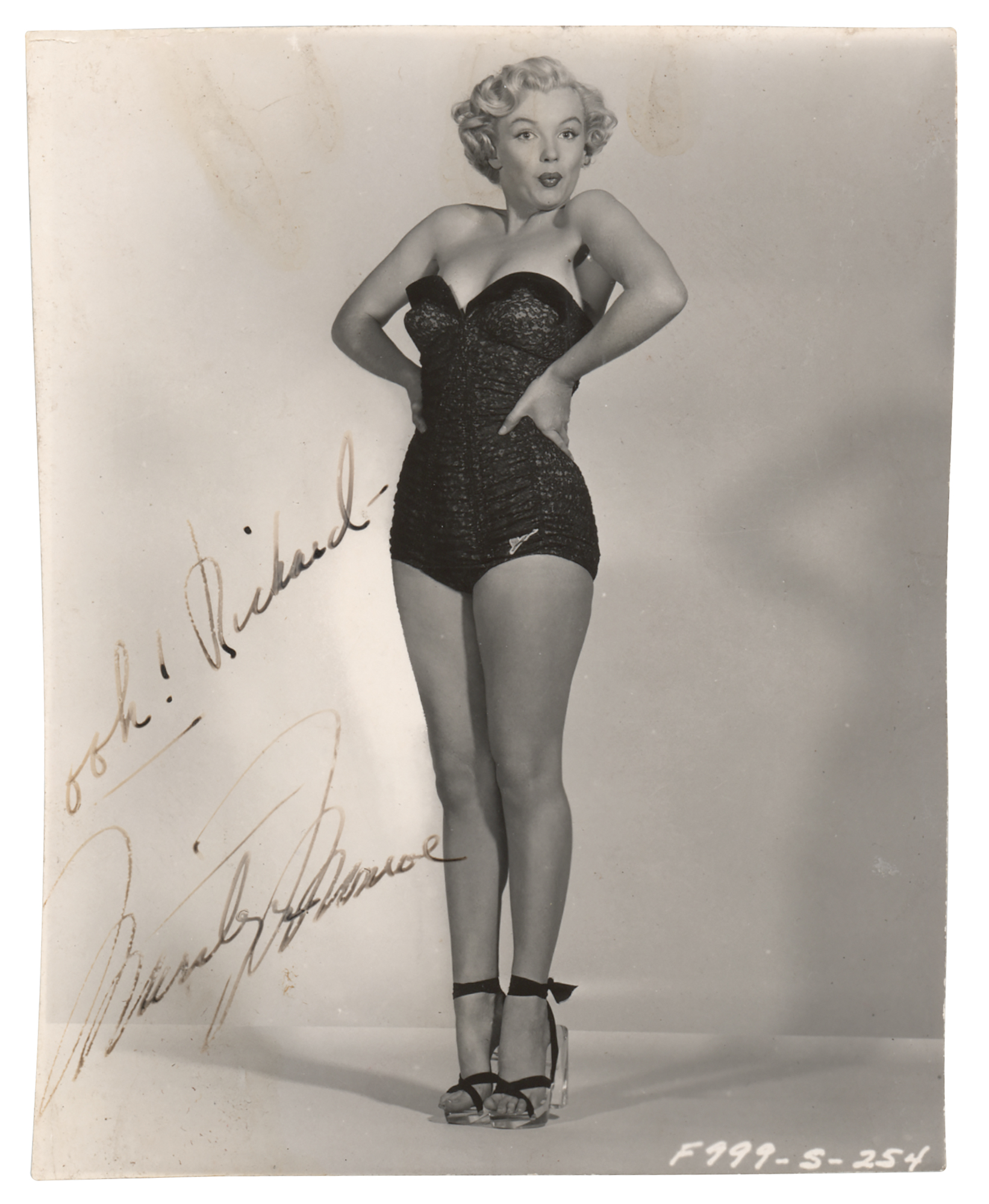 Lot #5032 Marilyn Monroe Signed Photograph