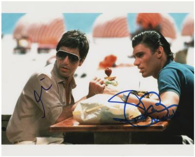 Lot #5525 Scarface: Pacino and Bauer Signed Photograph - Image 1