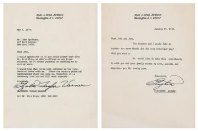 Lot #5061 Elizabeth Taylor (2) Typed Letters Signed