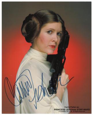 Lot #5584 Star Wars: Carrie Fisher Signed