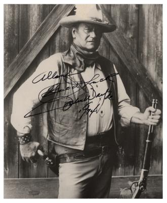 Lot #5038 John Wayne Signed Photograph