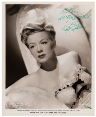 Lot #5268 Betty Hutton Signed Photograph