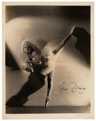 Lot #5439 Vera Zorina Signed Photograph by George