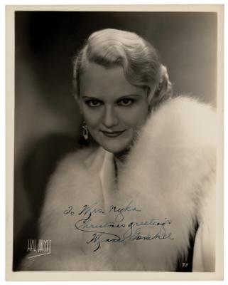 Lot #5238 Minna Gombell Signed Photograph by Hal
