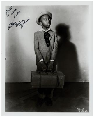 Lot #5449 Our Gang: Allen 'Farina' Hoskins Signed Photograph