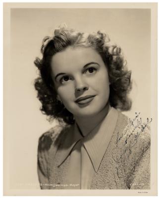 Lot #5013 Judy Garland Signed Photograph