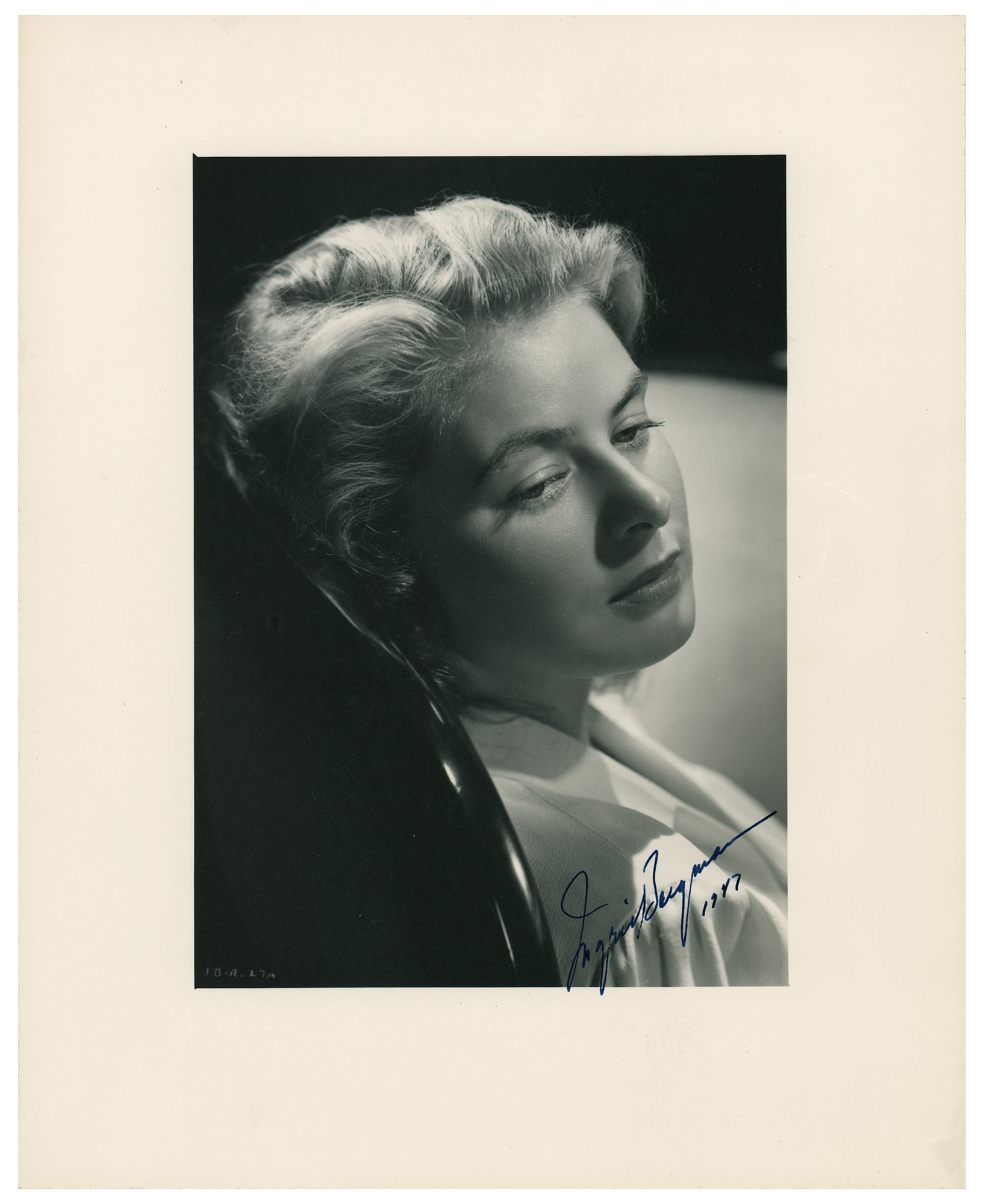 Lot #5039 Ingrid Bergman Signed Photograph