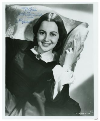 Lot #5205 Olivia de Havilland Signed Photograph