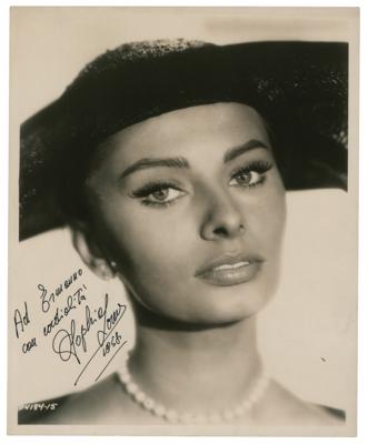 Lot #5295 Sophia Loren Signed Photograph