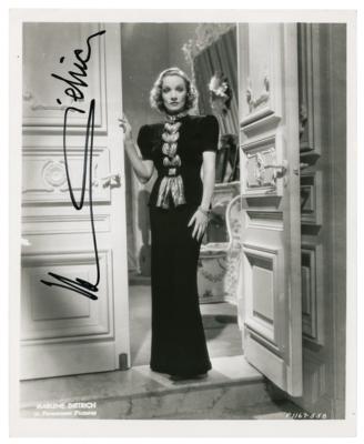 Lot #5209 Marlene Dietrich Signed Photograph
