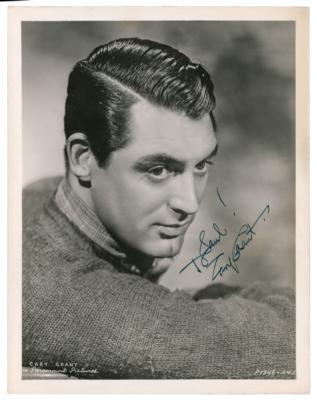 Lot #5016 Cary Grant Signed Photograph
