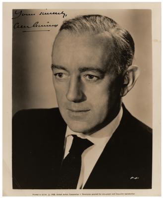 Lot #5242 Alec Guinness Signed Photograph