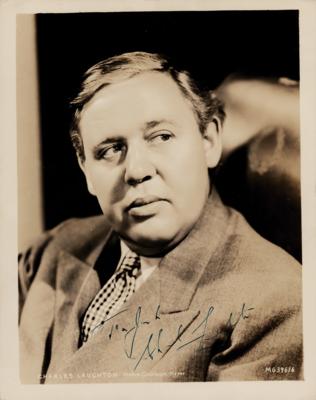 Lot #5288 Charles Laughton Signed Photograph