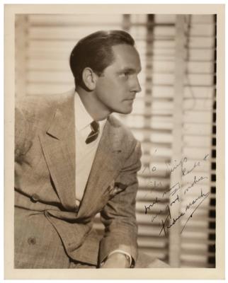 Lot #5302 Fredric March Signed Photograph - Image 1