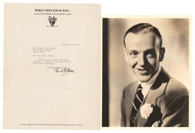 Lot #5132 Fred Astaire Signed Photograph and Typed