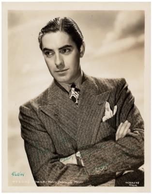 Lot #5344 Tyrone Power Signed Photograph - Image 1