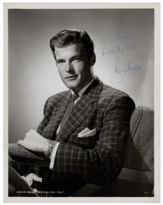 Lot #5321 Roger Moore Signed Photograph