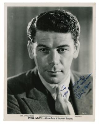 Lot #5324 Paul Muni Signed Photograph - Image 1