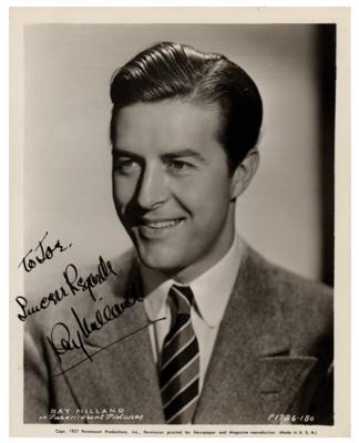 Lot #5314 Ray Milland Signed Photograph - Image 1