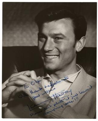 Lot #5251 Laurence Harvey Signed Photograph