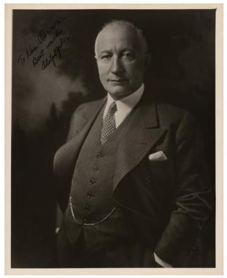 Lot #5101 Adolph Zukor Signed Photograph
