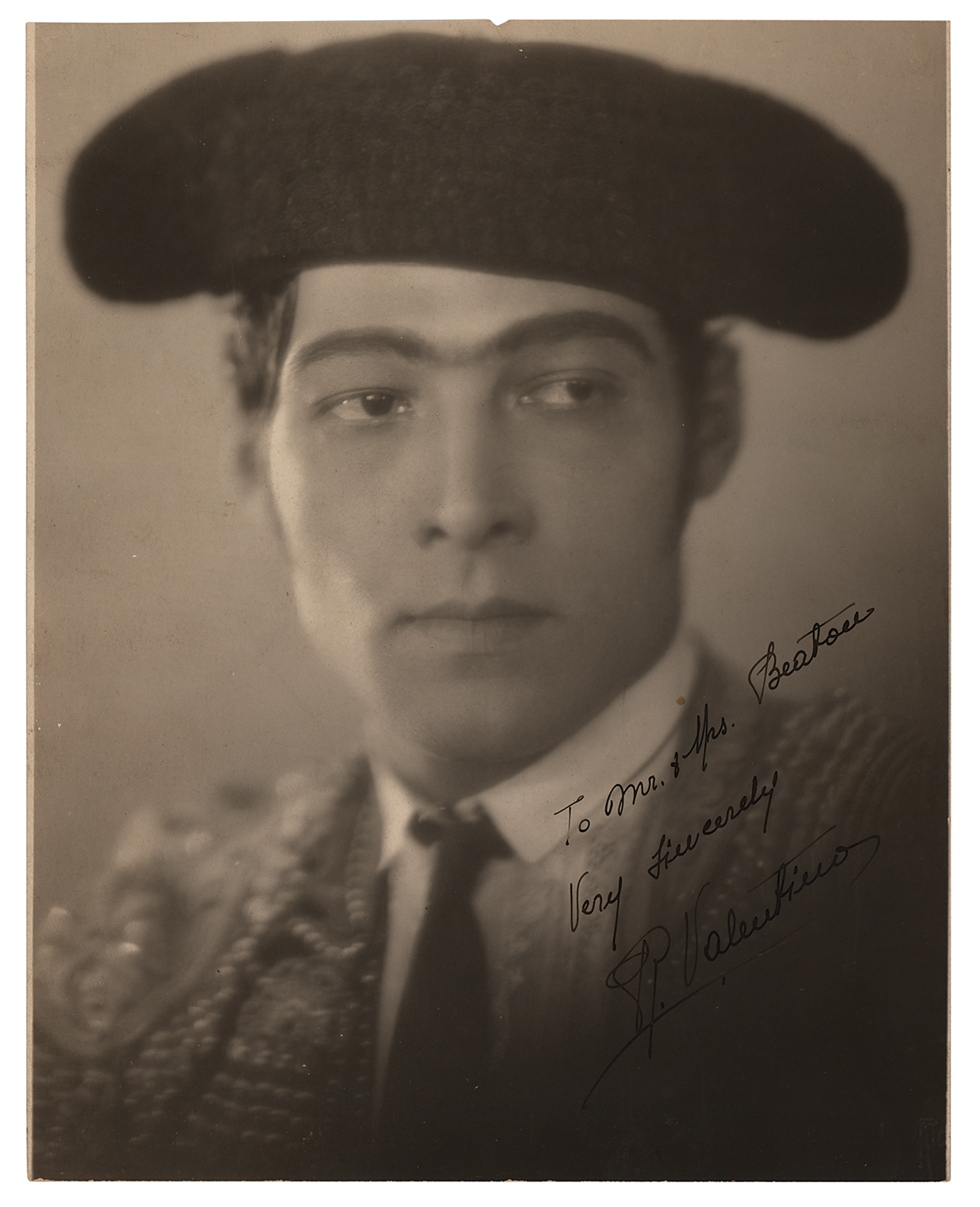 Lot #5036 Rudolph Valentino Signed Photograph