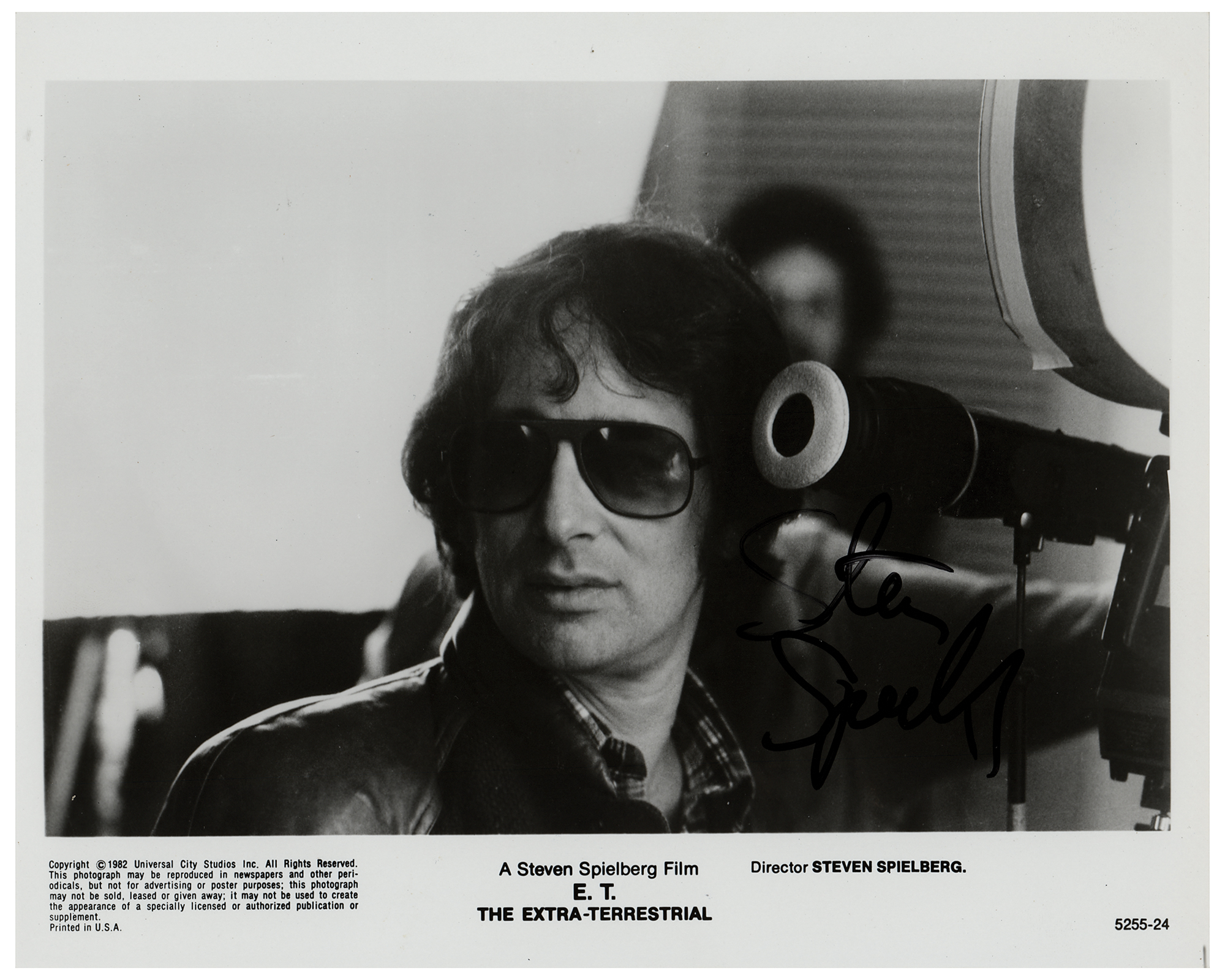 Lot #5095 Steven Spielberg Signed Photograph