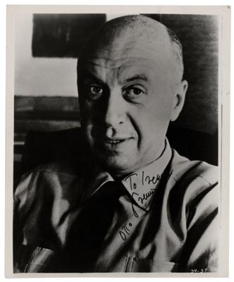 Lot #5090 Otto Preminger Signed Photograph - Image 1