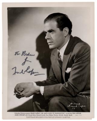 Lot #5070 Frank Capra Signed Photograph