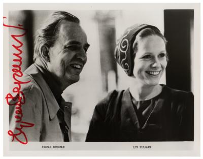 Lot #5069 Ingmar Bergman Signed Photograph