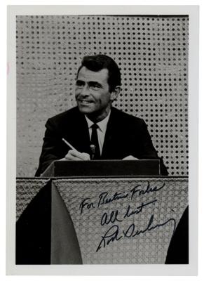 Lot #5567 Rod Serling Signed Photograph