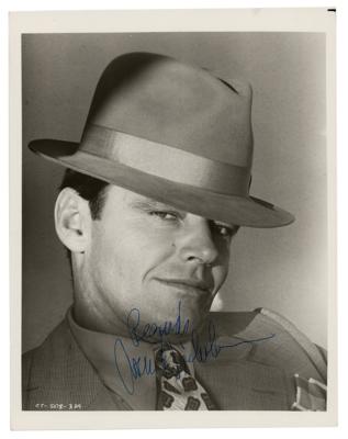 Lot #5510 Jack Nicholson Signed Photograph
