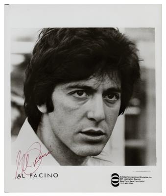 Lot #5511 Al Pacino Signed Photograph